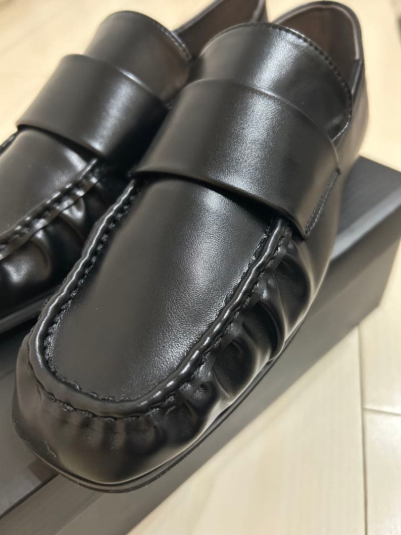 期間限定値下中♪新品　完売品　アダムエロペ　ソフトギャザーローファー撥水晴雨兼用