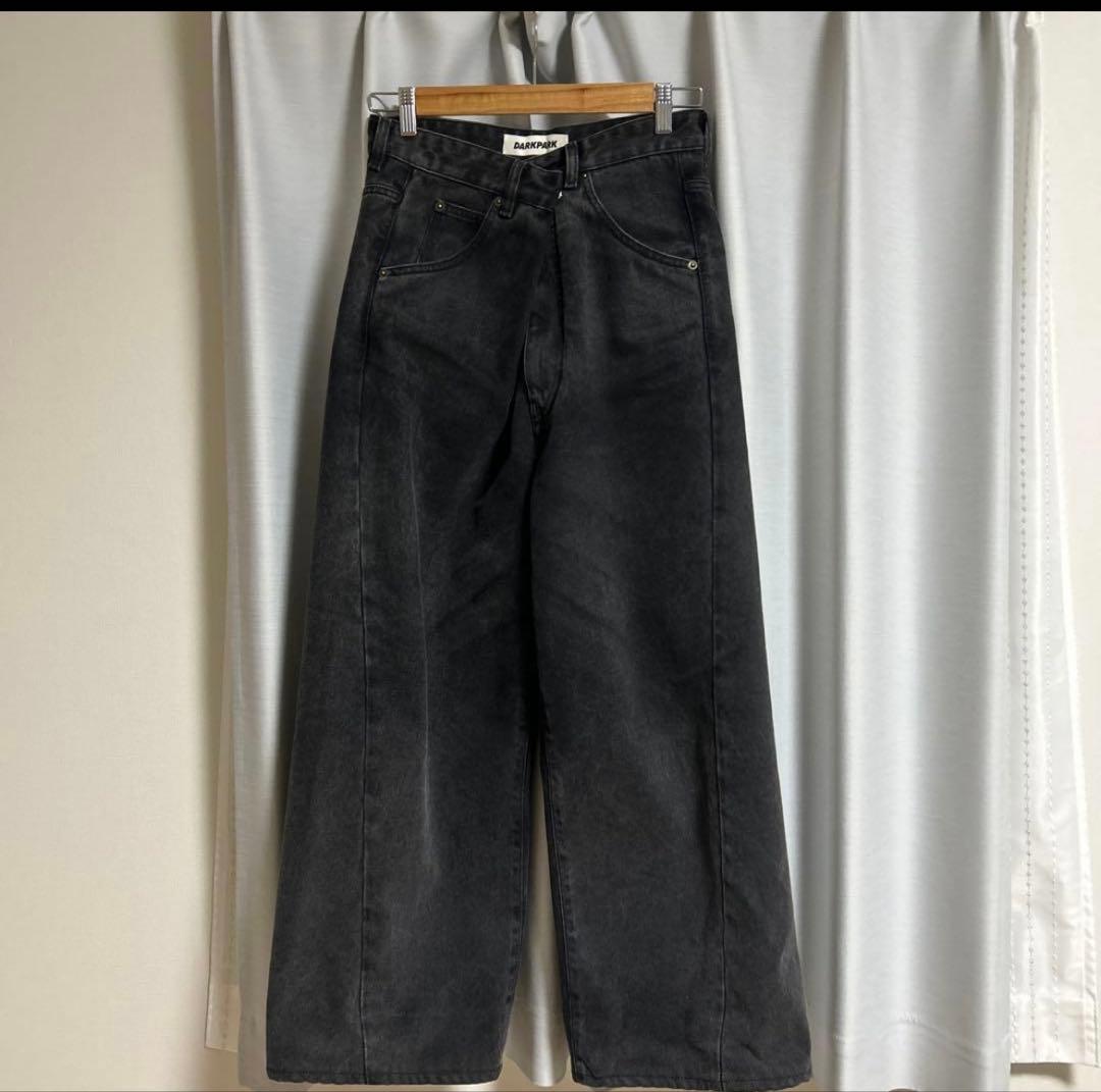 ドゥーズィエムクラス【ダークパーク】 INES USED BLACK デニム24