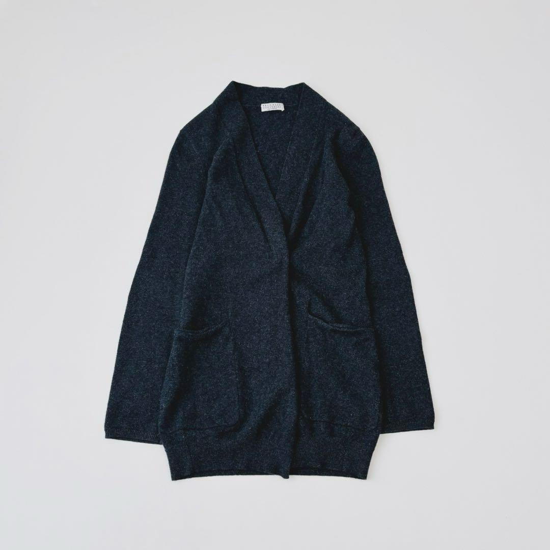 ブルネロクチネリ　カシミヤ100カーディガン　ロング　ダークグレー　M