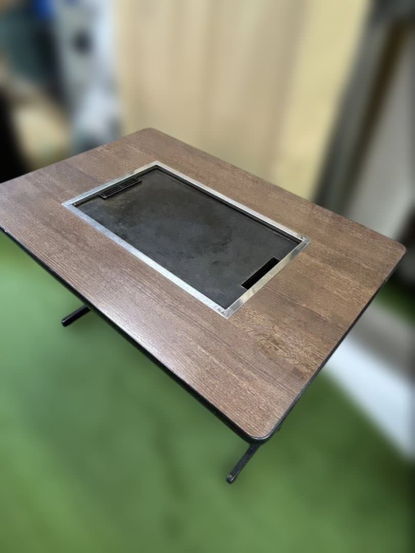 長方形　サカモト　お好み焼きテーブル　動作ok 都市ガス13A用　鉄板　厨房機器