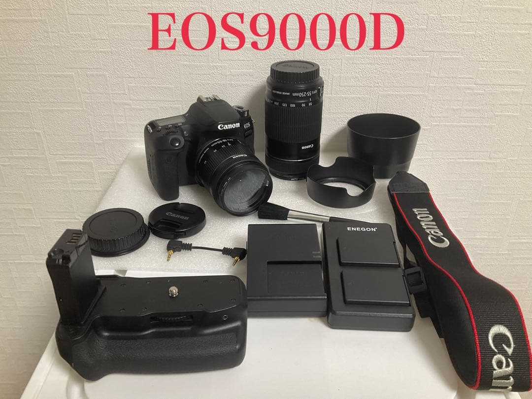 【値下げ交渉大歓迎】Canon EOS 9000Dダブルレンズズーム+αセット