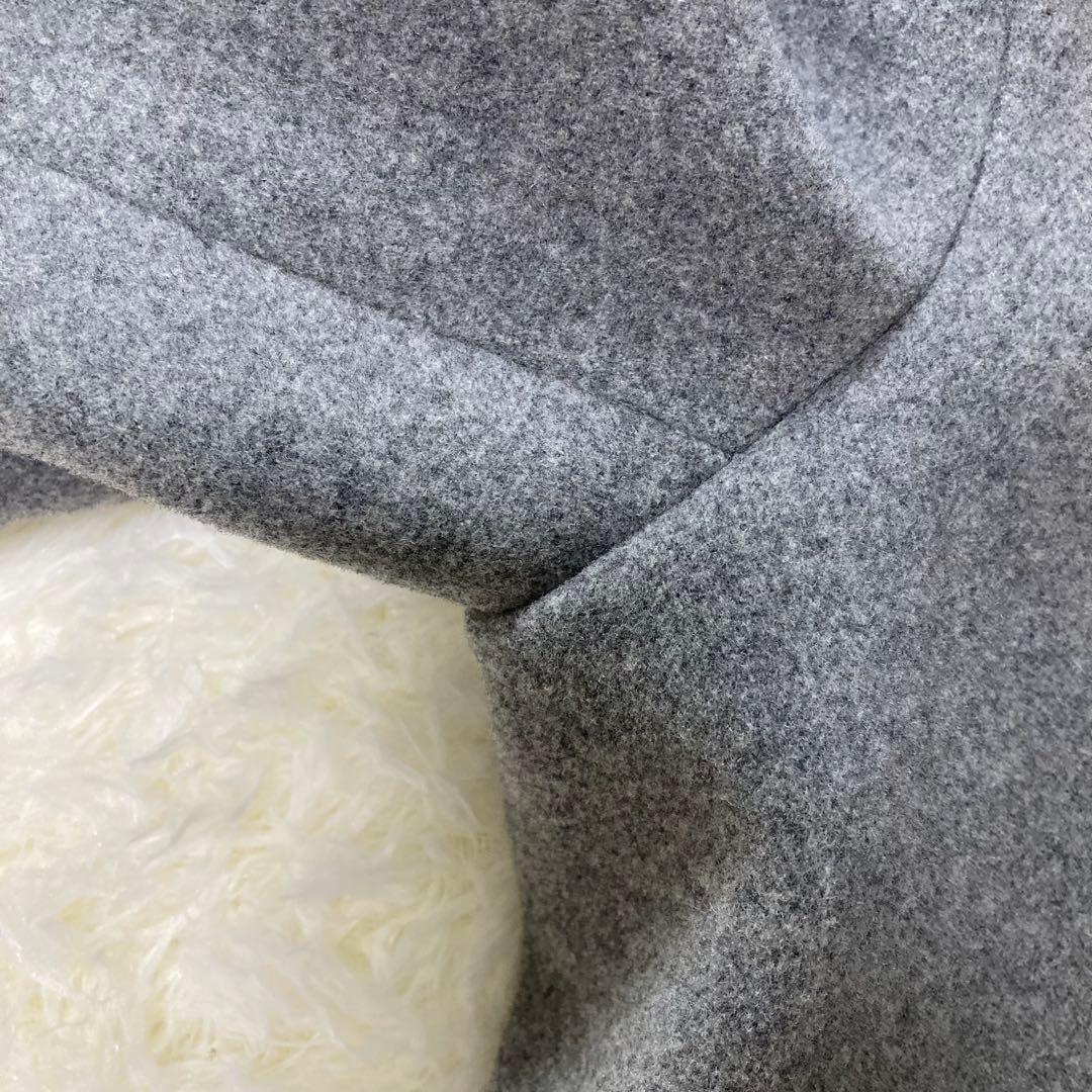 ☆美品☆　トゥモローランド　ダッフルコート　ロング丈　トグル4 グレー　34