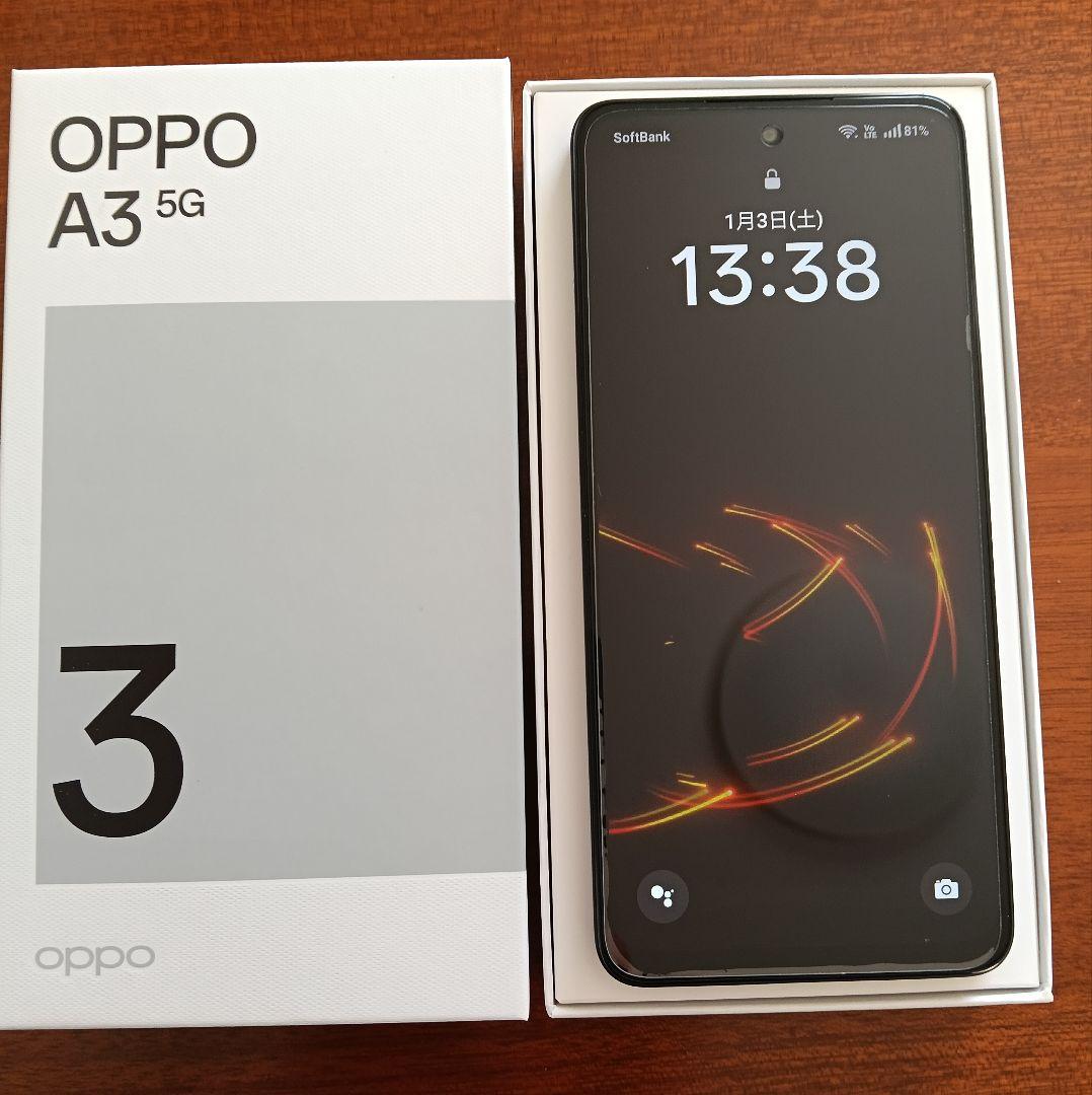 【未使用品同等】OPPO A3 5g （ブラック simフリー）