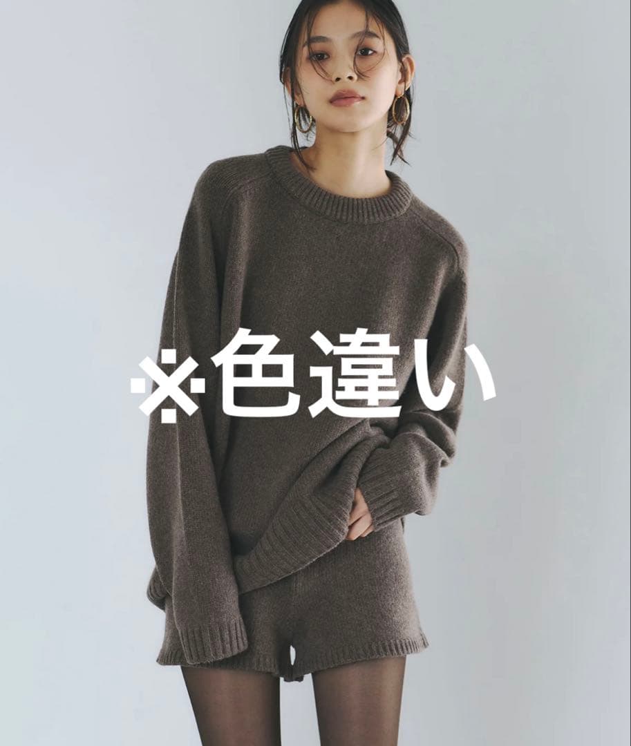 anuans HAMILTONウールカシミヤクルーネックプルオーバー