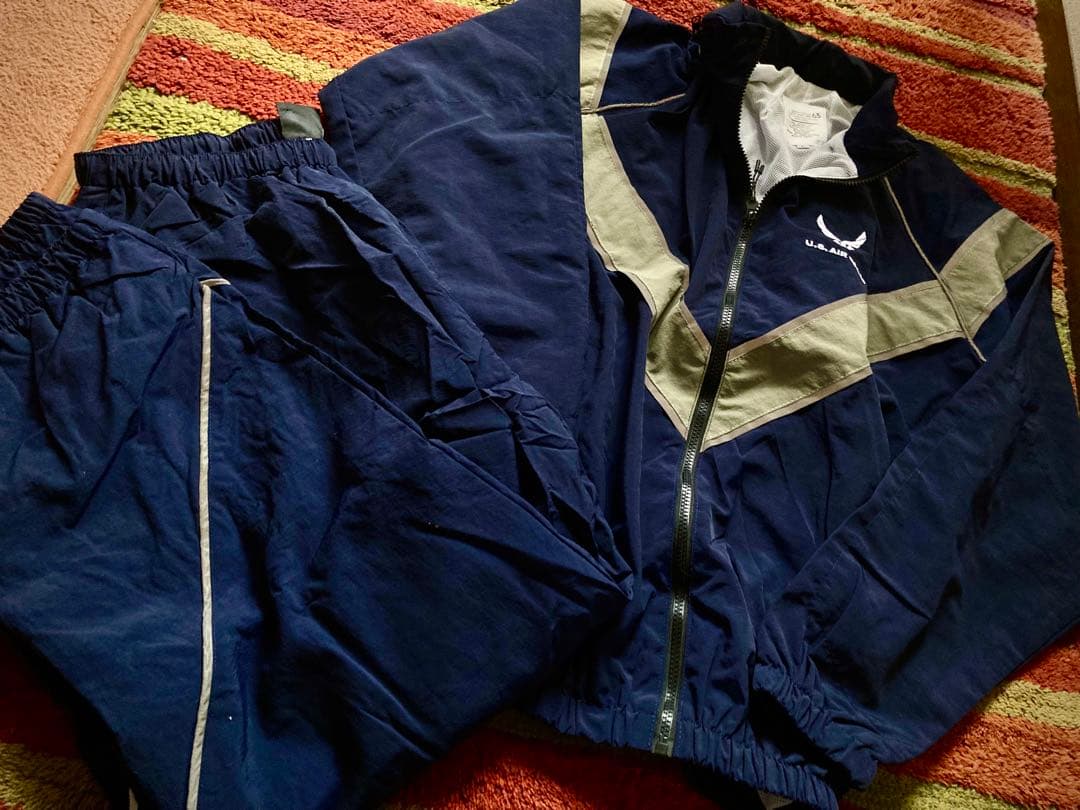 未使用 レプリカ セットアップ USAF パイロットトレーニング 濃紺 サイズL