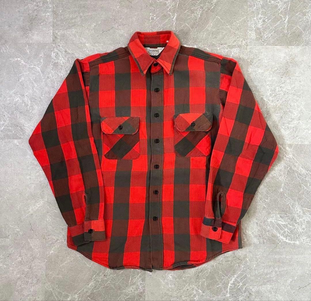 極上配色　fivebrothers ネルシャツ