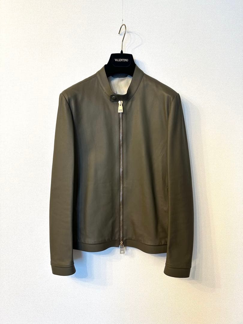 【極美品】 CALIBRO12 レザージャケット 46 カーキ 1945ca