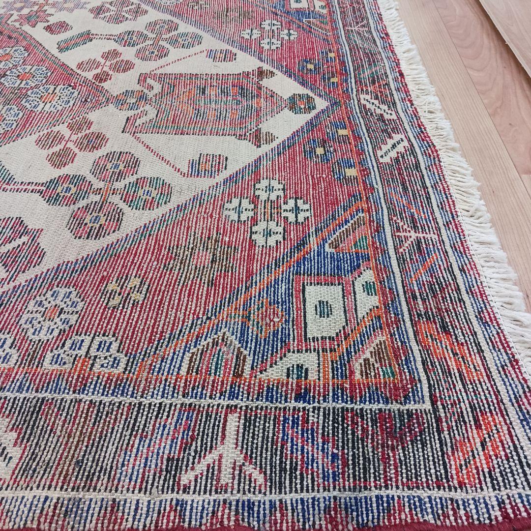 Y3201 ペルシャ絨毯 ハマダン産 ウール 手織り 150×105㎝