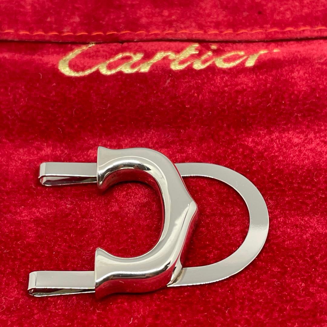 カルティエ　C・ドゥ Cモチーフ　マネークリップ　ステンレス　925