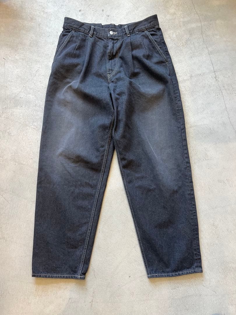 Graphpaper Two Tuck Tapered Pants デニムパンツ