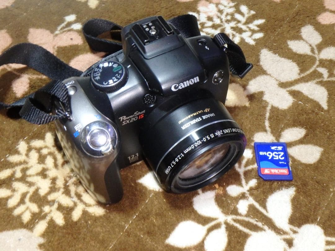 動作品 CANON PowerShot SX20IS デジタルカメラ 乾電池駆動