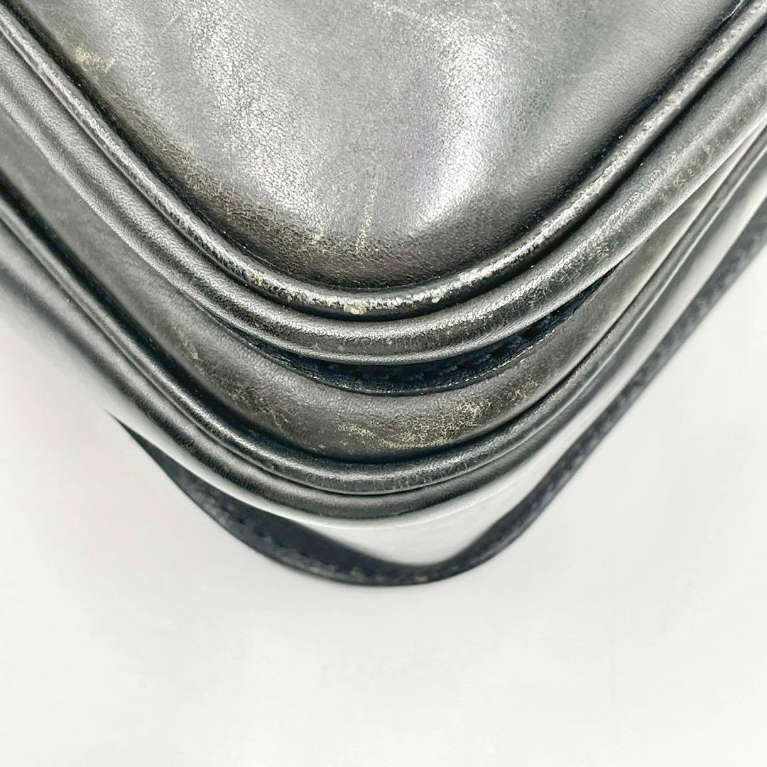 Herz ヘルツ ショルダーバッグ メッセンジャー オールレザー ブラック 黒