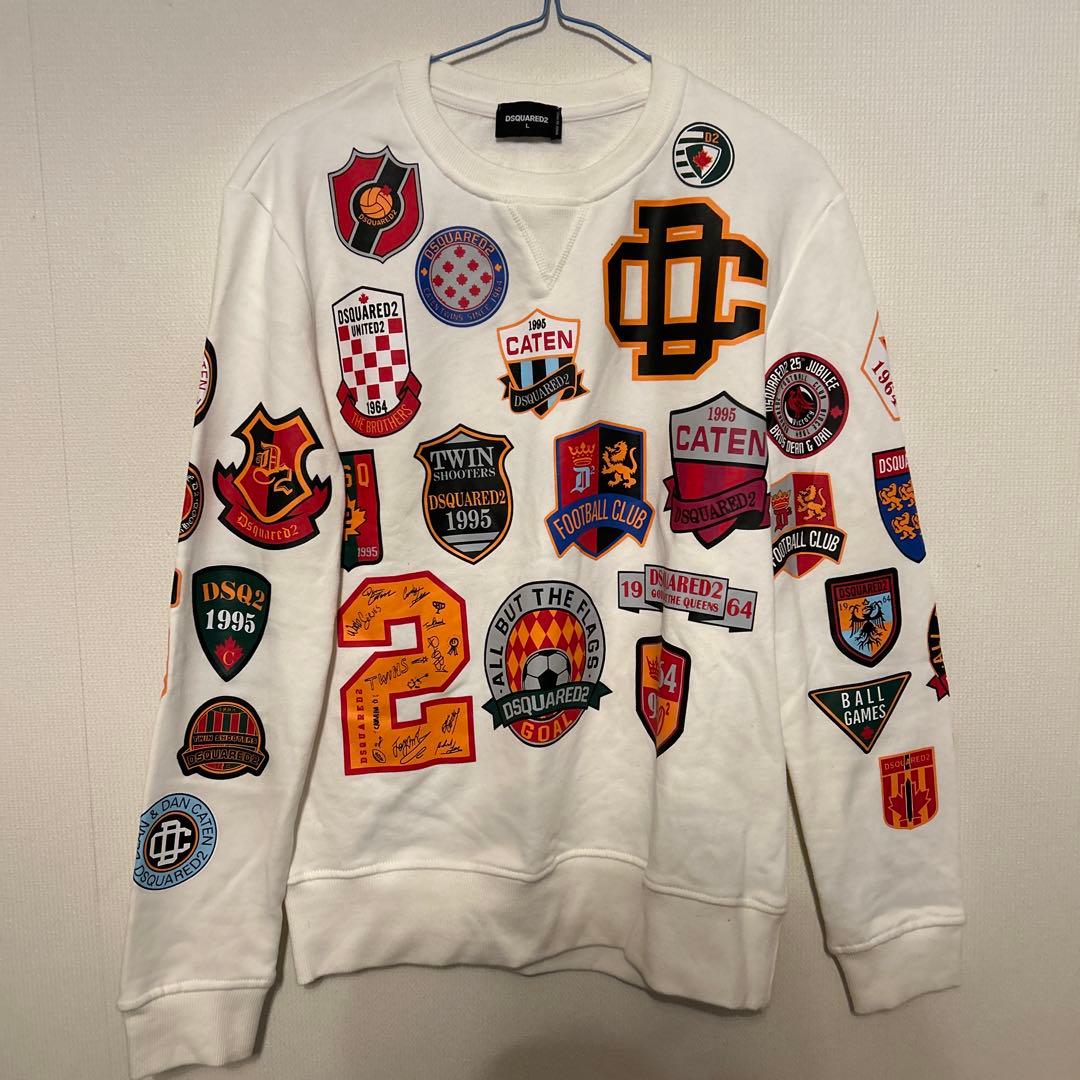 激レアDSQUARED2 パッチデザイン スウェット L