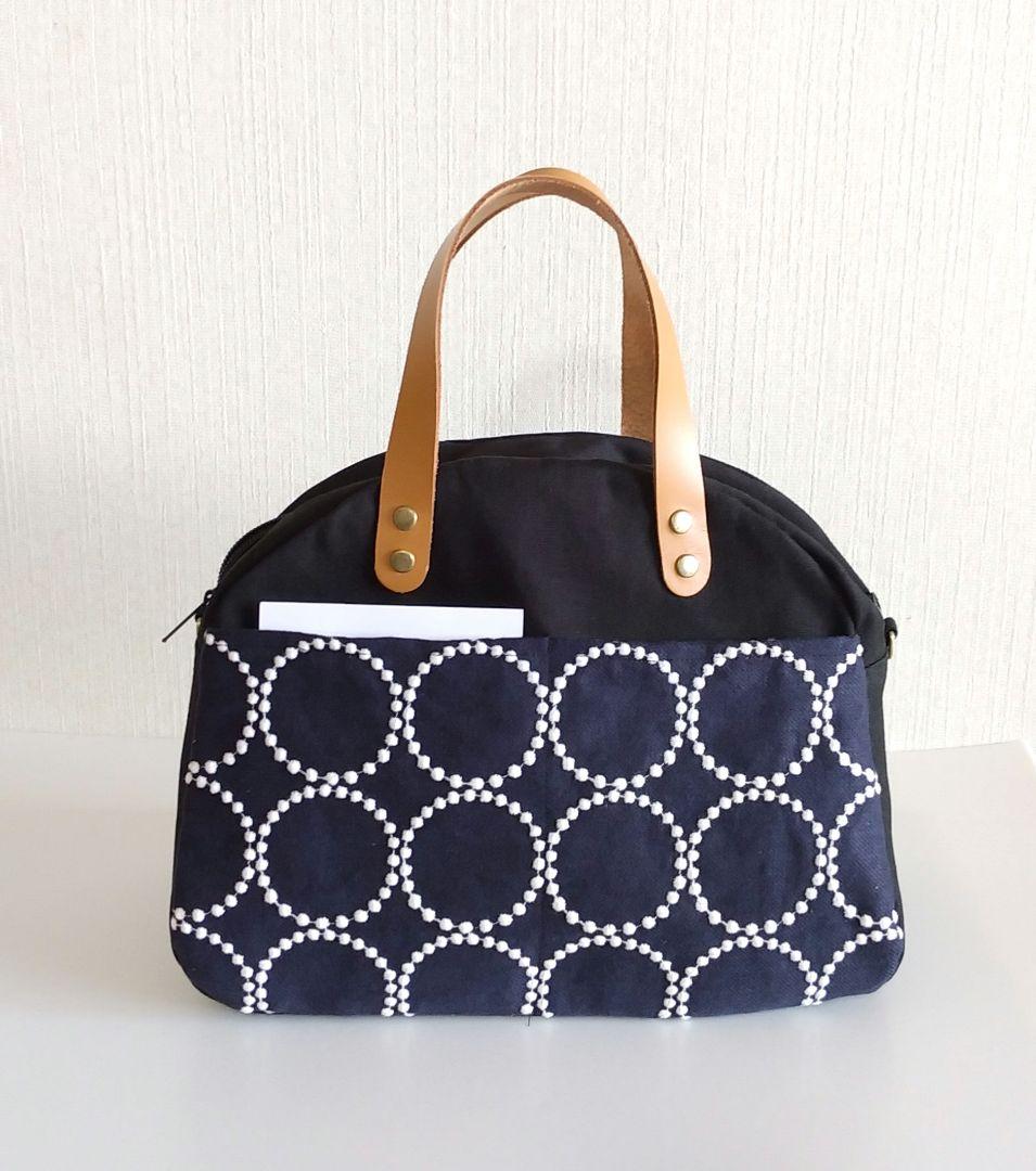 ミナペルホネン 最新タンバリン ♡ ボストン型バッグ / ハンドメイド