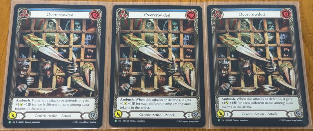 Overcrowded/大混雑 CF プロモ 3枚セット