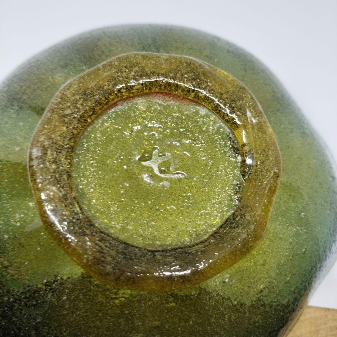 稲嶺盛吉さんの波型ガラス皿3点セット