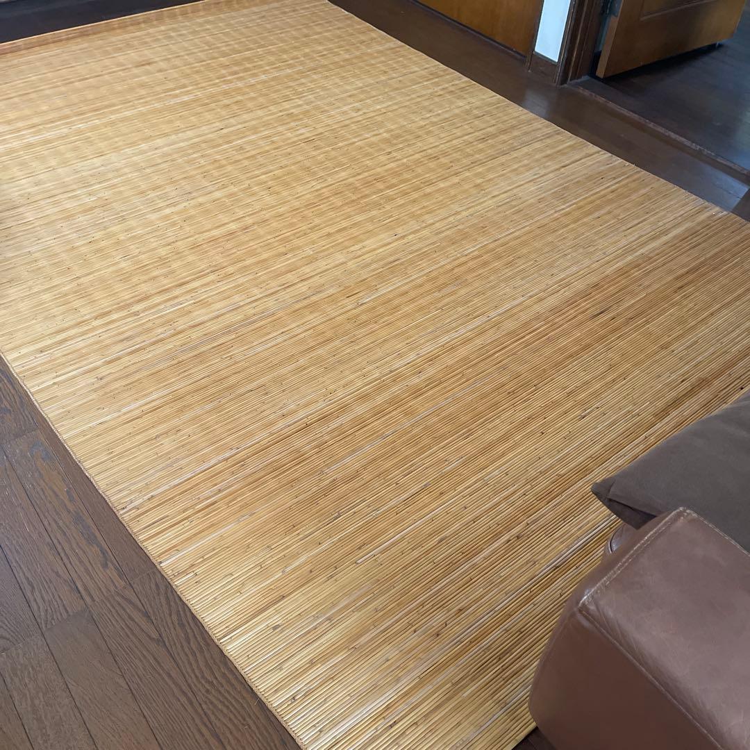 天然素材籐むしろカーペット　225×190