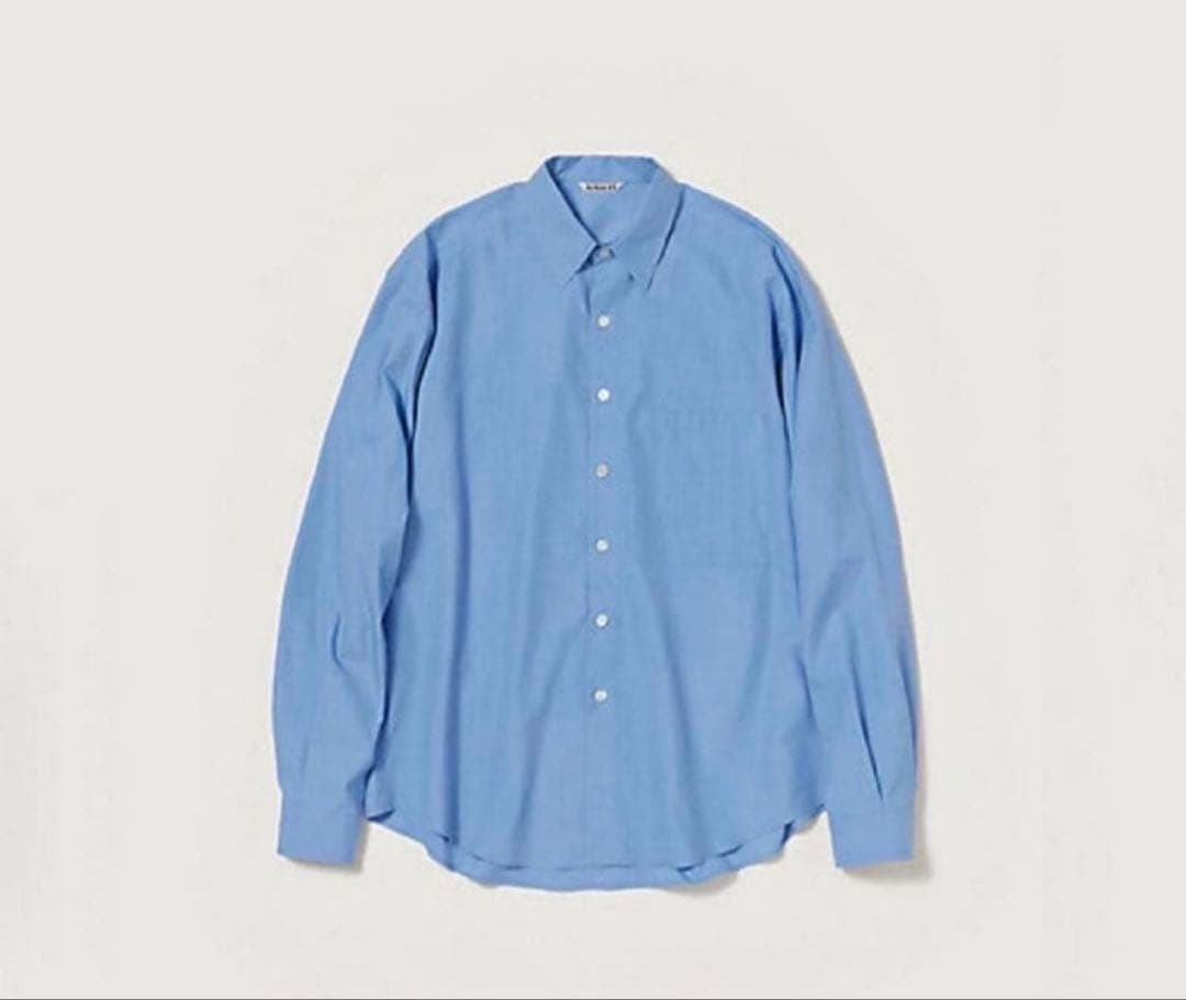 トップス AURALEE WASHED FINX TWILL BIG SHIRT 25AW
