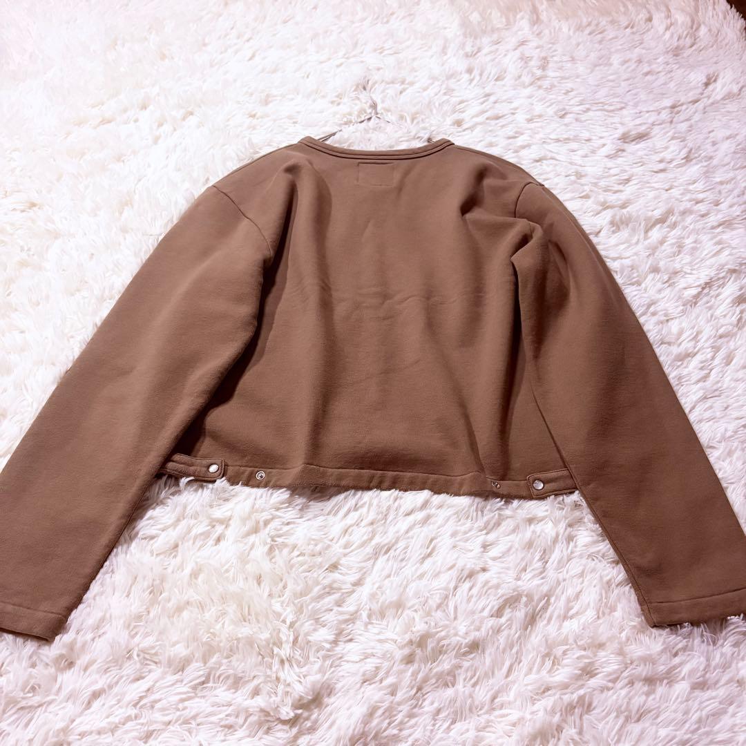 現行タグ★アニエスベー スナップボタン カーディガン 裏起毛 3 ベージュ