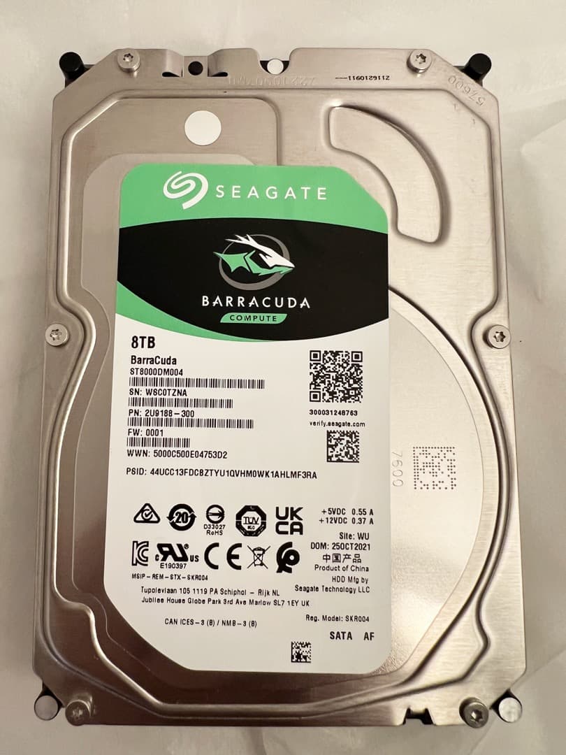 使用12回★SEAGATE ST8000DM004[8TB HDD]正常★159