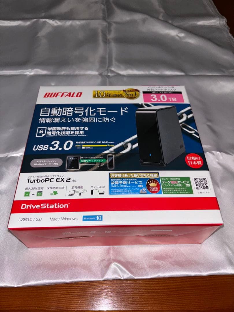 未使用　BUFFALO DriveStation 3.0TB USB 3.0