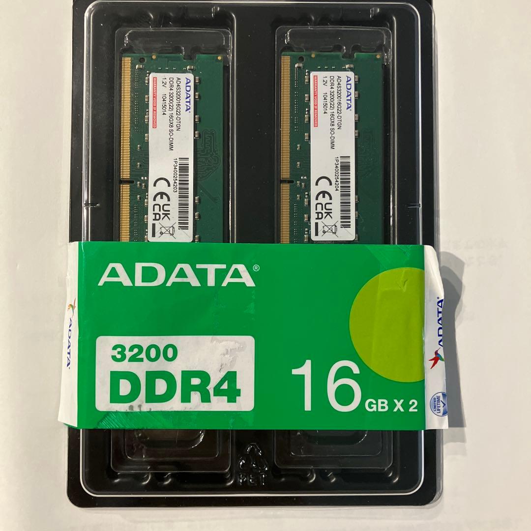 ADATA DDR4 16GB x 2 ノートパソコン用