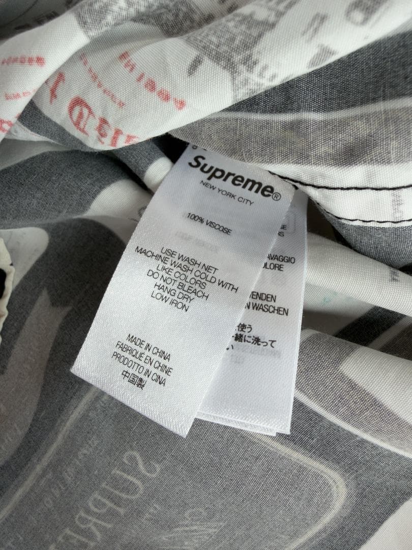 supreme 24FW label shirt Mサイズ