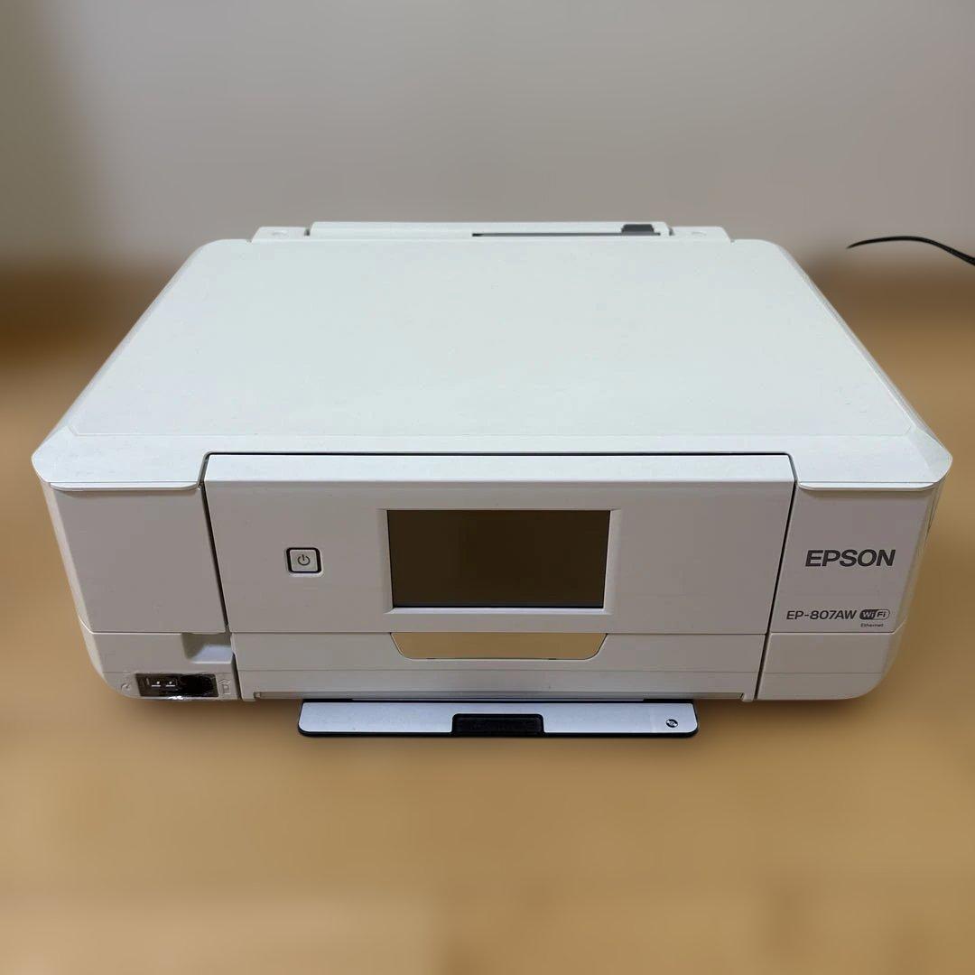 【ジャンク】EPSON EP-807AW インクジェットプリンター ホワイト