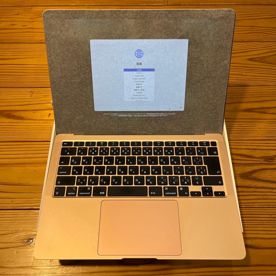 超美品MacBook Air M1 8GB/256GB ローズゴールド