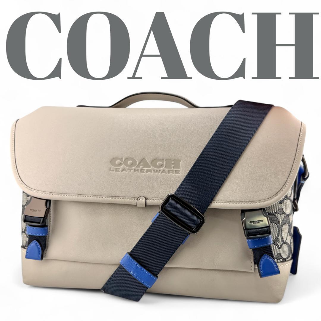 COACH コーチ ショルダーバッグ リーグ バイク バッグ シグネチャー