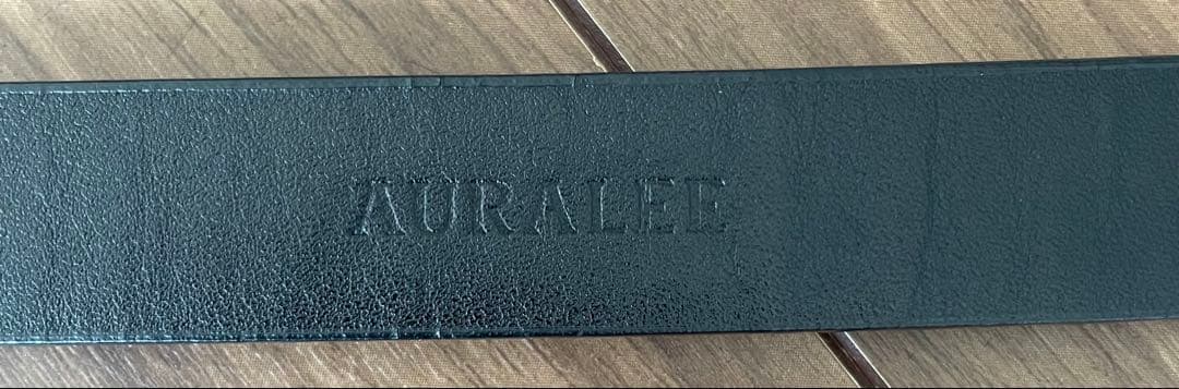 AURALEE ブラックレザーベルト