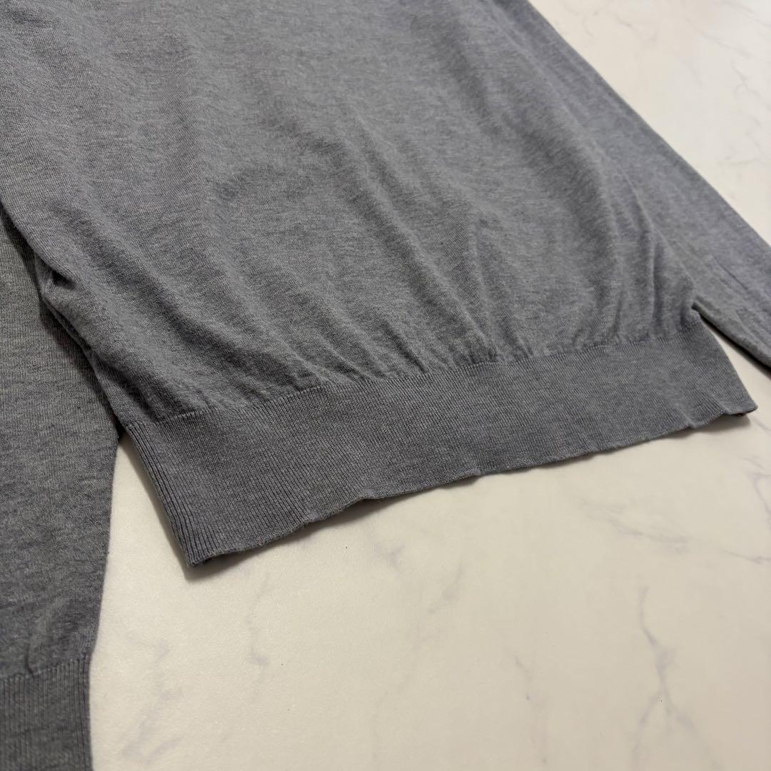 現行　ジョンスメドレー　シーアイランドコットン　クルーネックニット　グレー　長袖