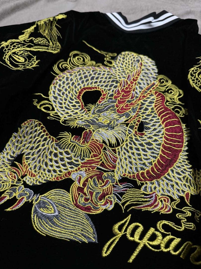 未使用 別珍 MOON EYES 龍 日本限定 スカジャン unisex 美品