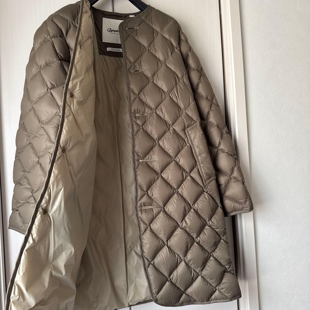 【最終】Gymphlex　ジムフレックス　ハンドキルトダウンノーカラーコート