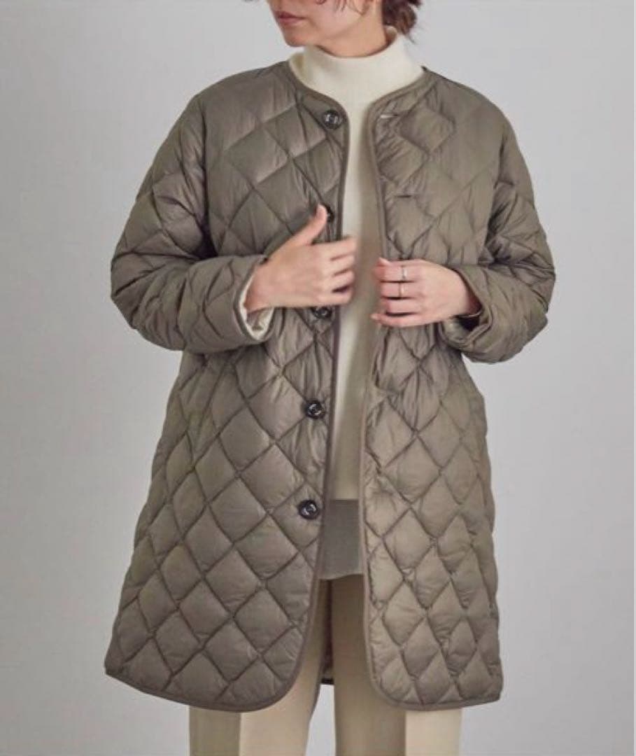 【最終】Gymphlex　ジムフレックス　ハンドキルトダウンノーカラーコート