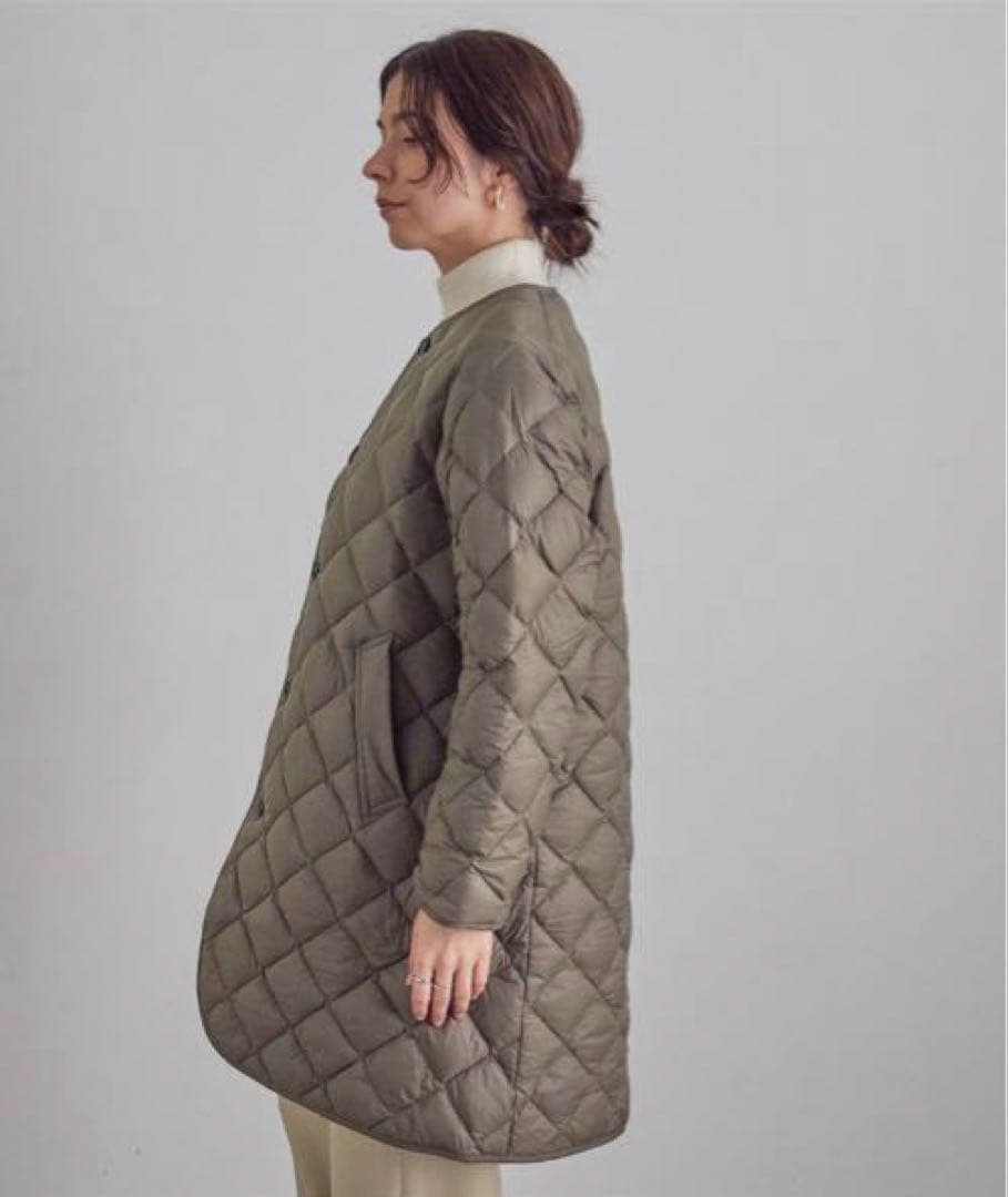 【最終】Gymphlex　ジムフレックス　ハンドキルトダウンノーカラーコート