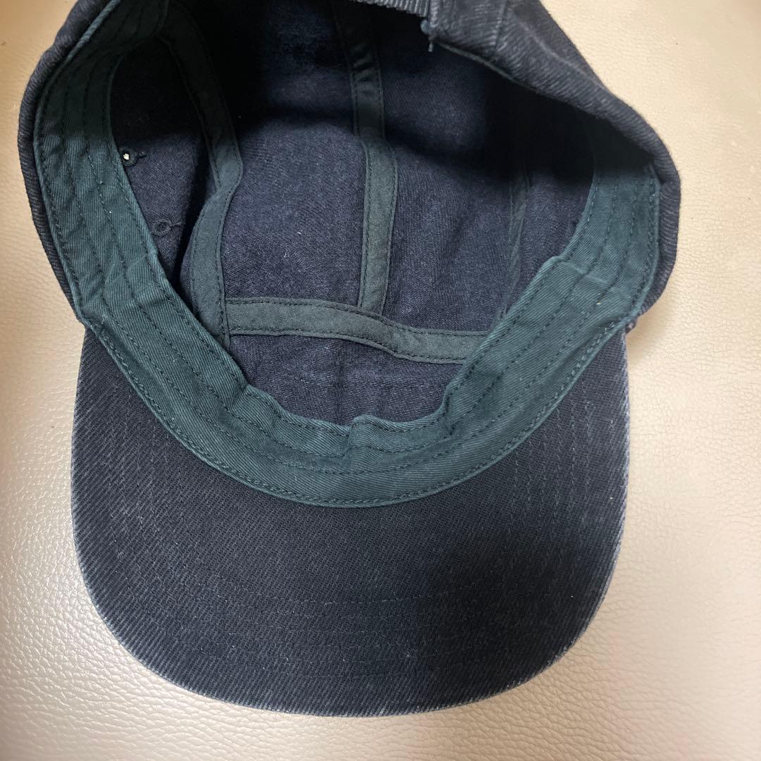 Supreme ブラック 5パネルキャップ