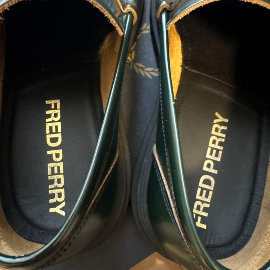 FRED PERRY ダークグリーン ローファー