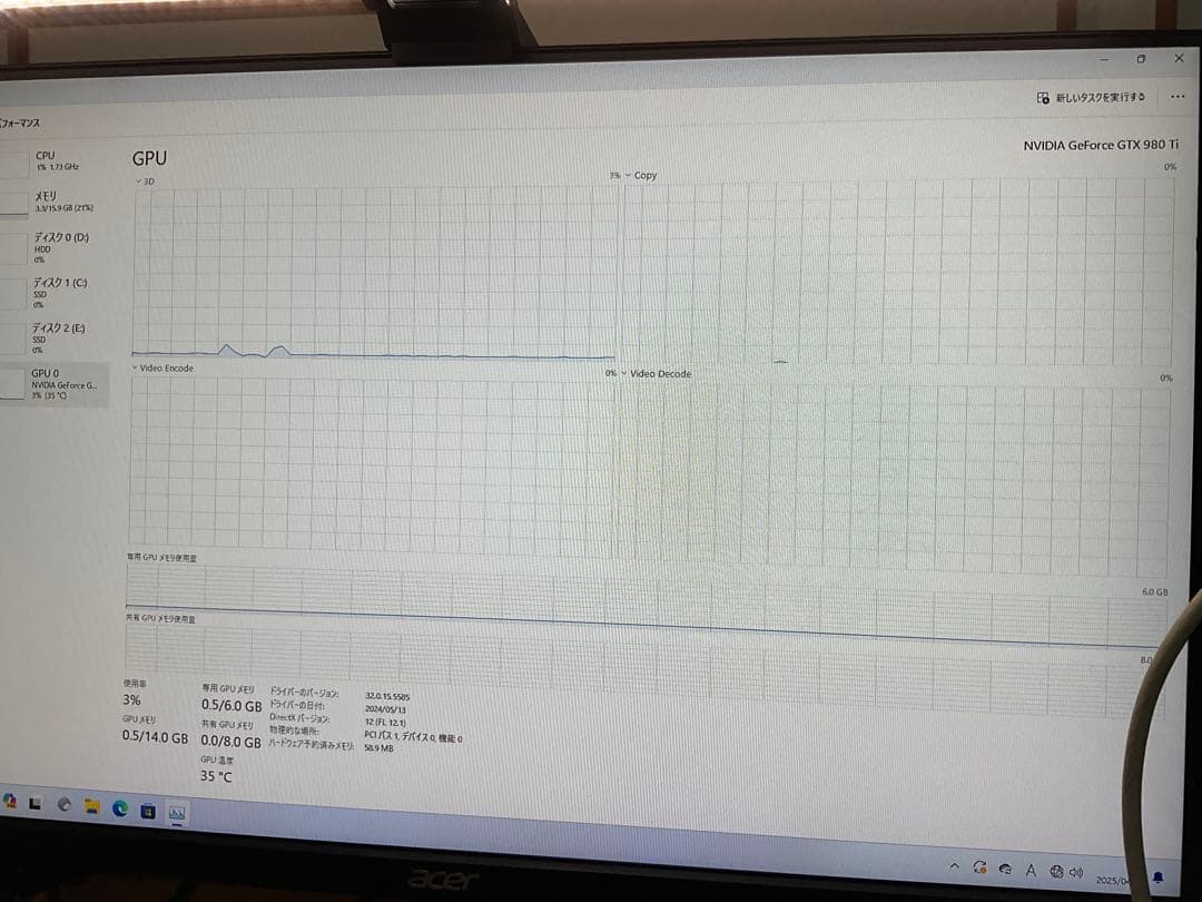 NVIDIA GTX 980 Ti グラフィックボード