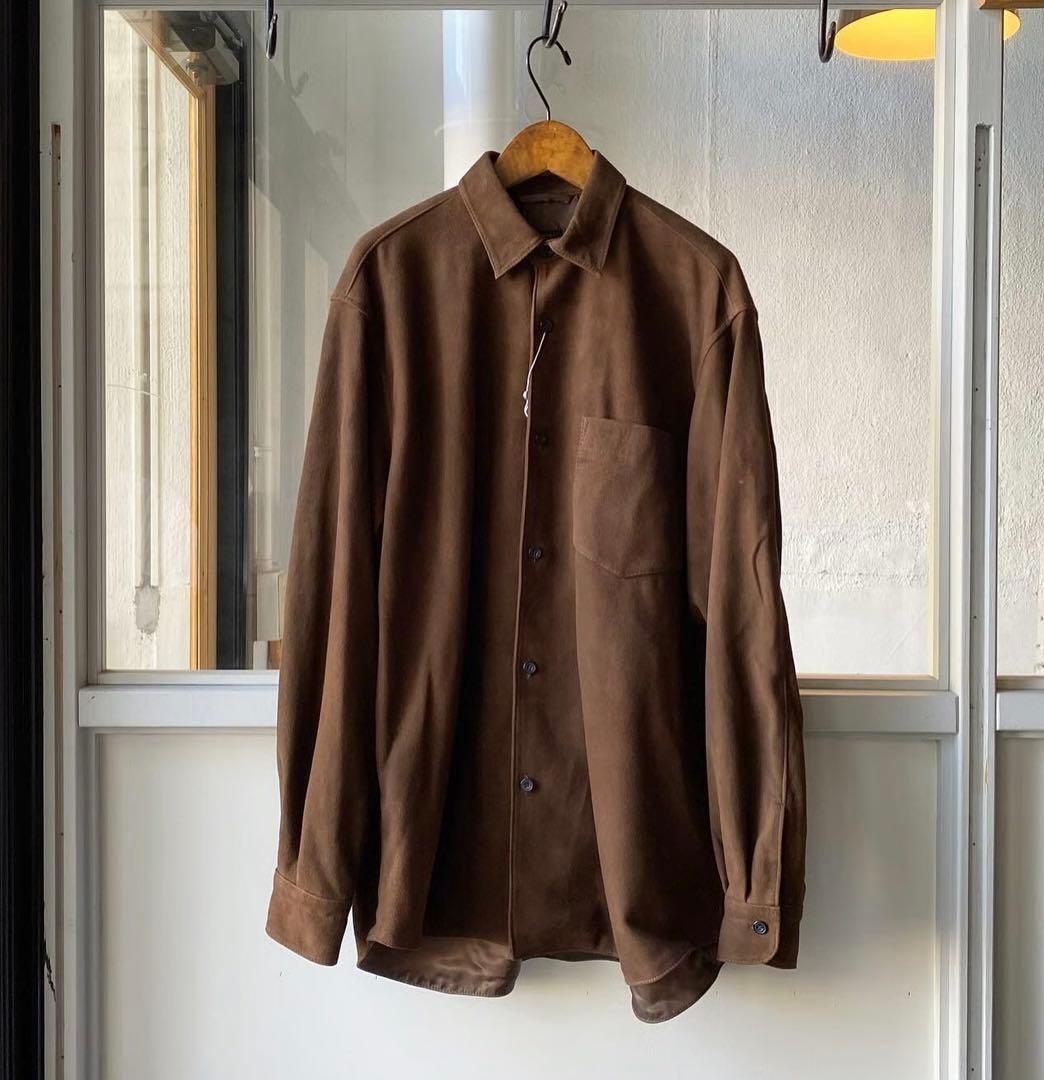 COMOLI 21AW スエードコモリシャツ サイズ2
