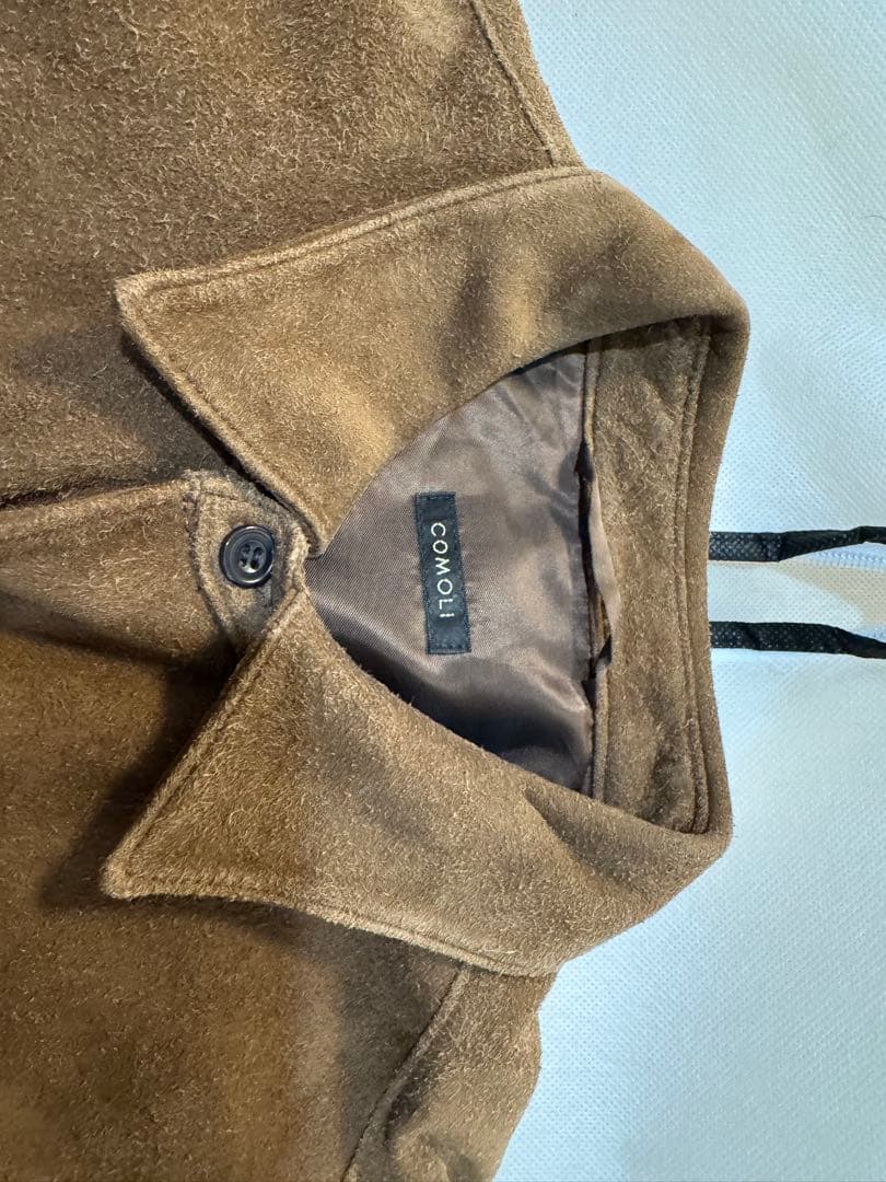 COMOLI 21AW スエードコモリシャツ サイズ2