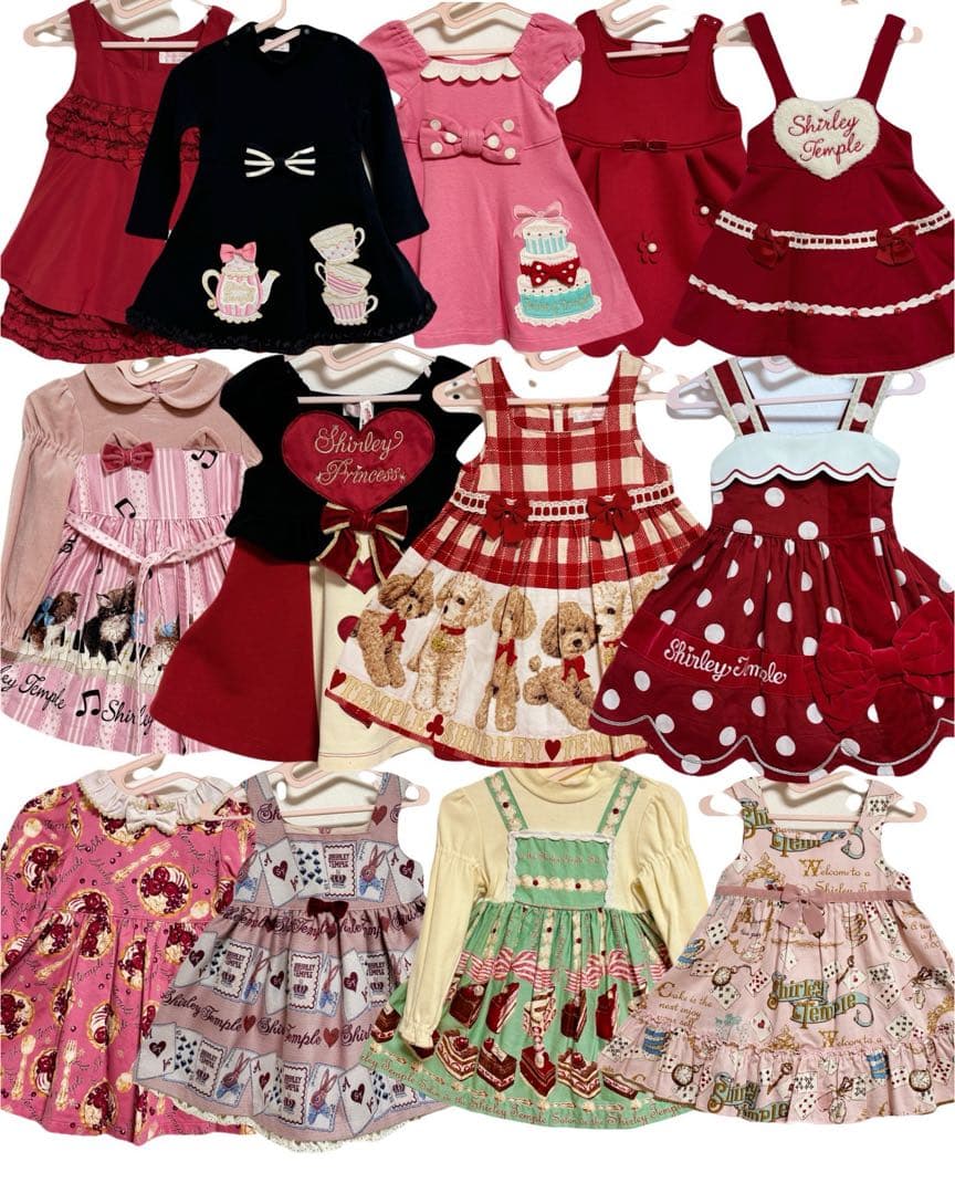 シャーリーテンプル 90サイズ　まとめ売り　ワンピース ジャンパースカート