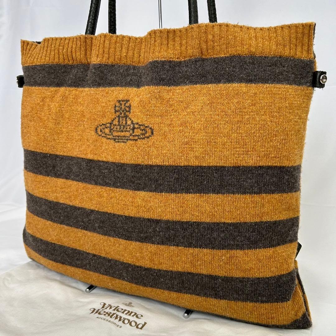 【極美品】ヴィヴィアンウエストウッド 3way バッグ ウール×レザー オーブ