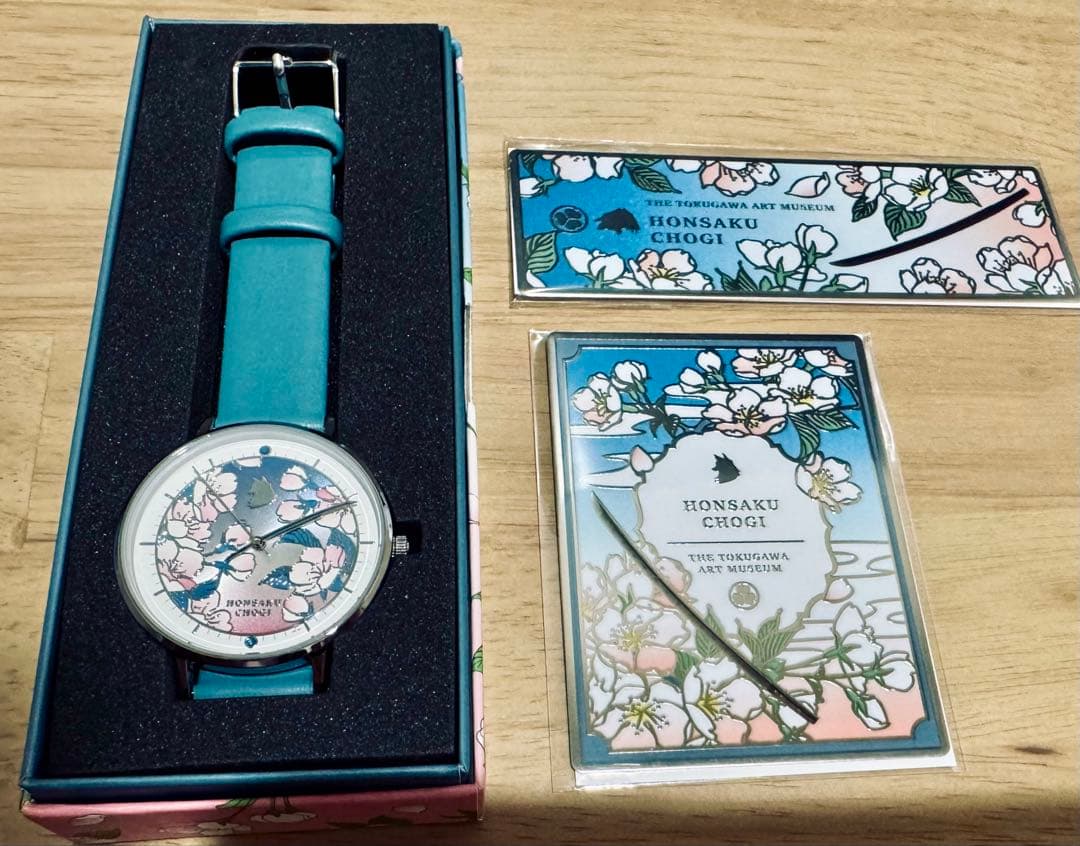 【新品】刀剣乱舞 徳川美術館 腕時計 メタルブックマーク記念プレート山姥切長義