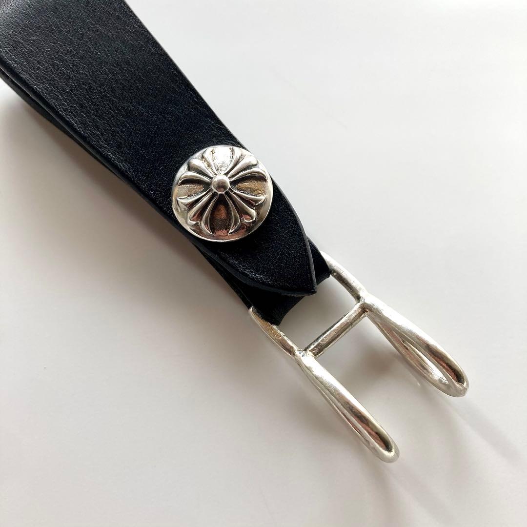 新春セール開催中！シルバー925 クロスボール　レザーベルト　BWL