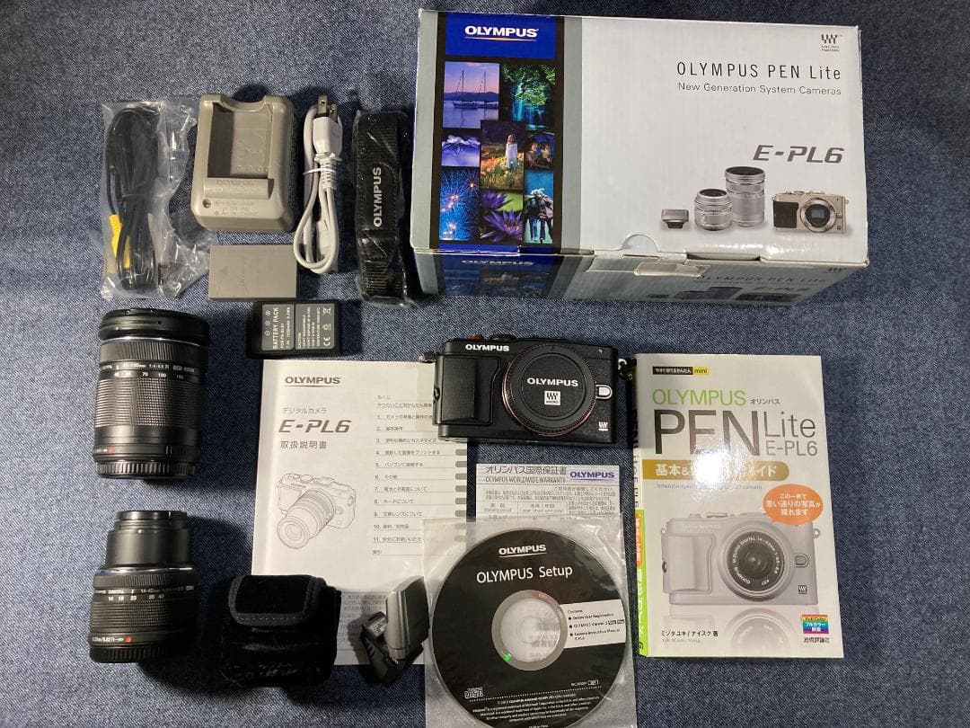 訳あり動作品◆オリンパス E-PL6 ダブルズーム◆PEN Lite 元箱付