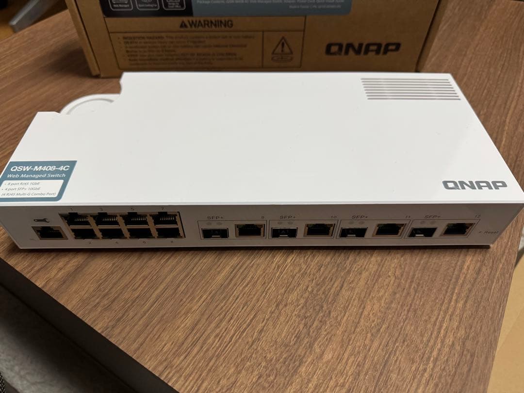 【値下げ】QNAP 10GbE L2 マネージドスイッチ QSW-M408-4C