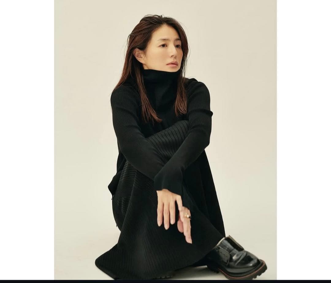 loin. ロワン　リブスカート ブラウン