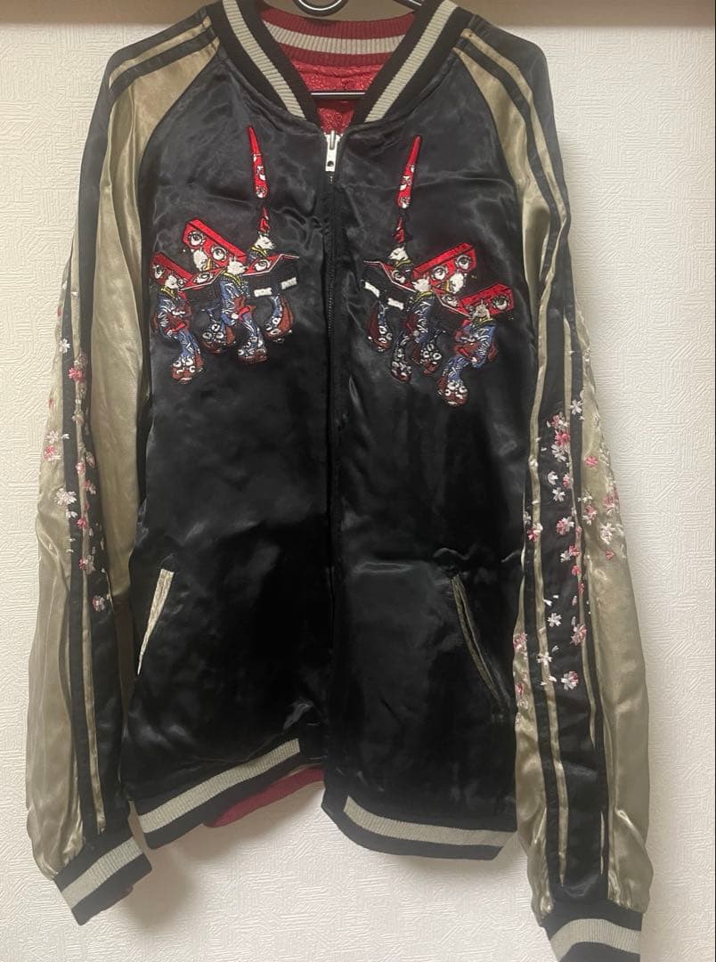 リバーシブル花旅楽団スカジャン XL