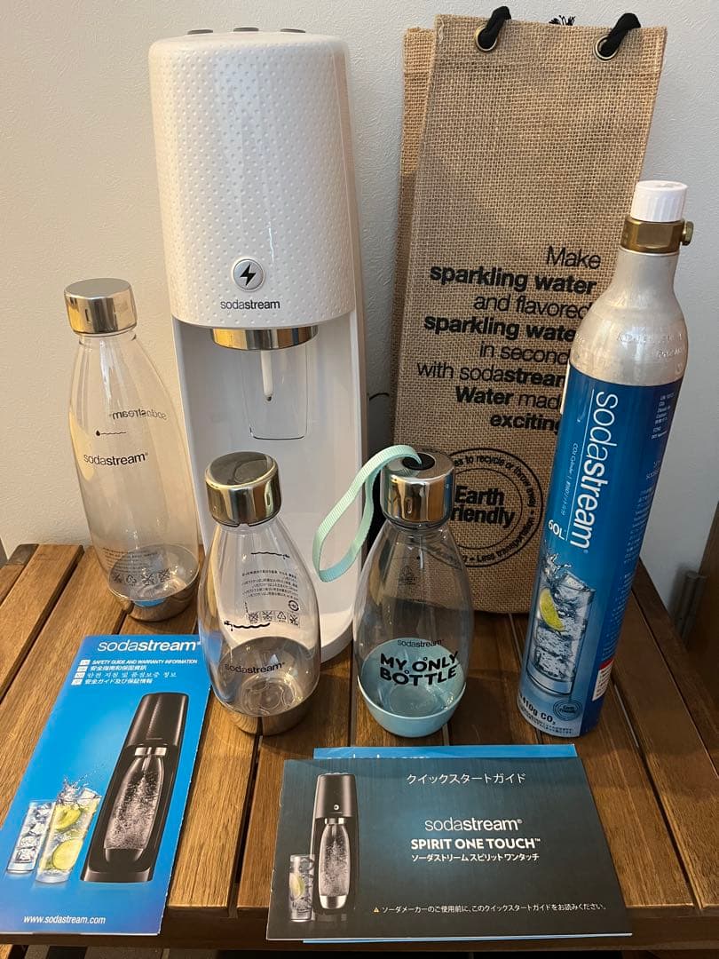 美品SodaStream SPIRIT ONE TOUCH自動炭酸水メーカー